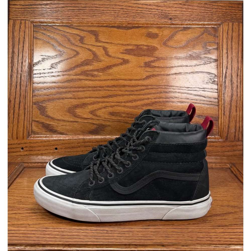 Vans Sk8-Hi MTE Black Suede Leather High Top Sneaker Size Men 8.5